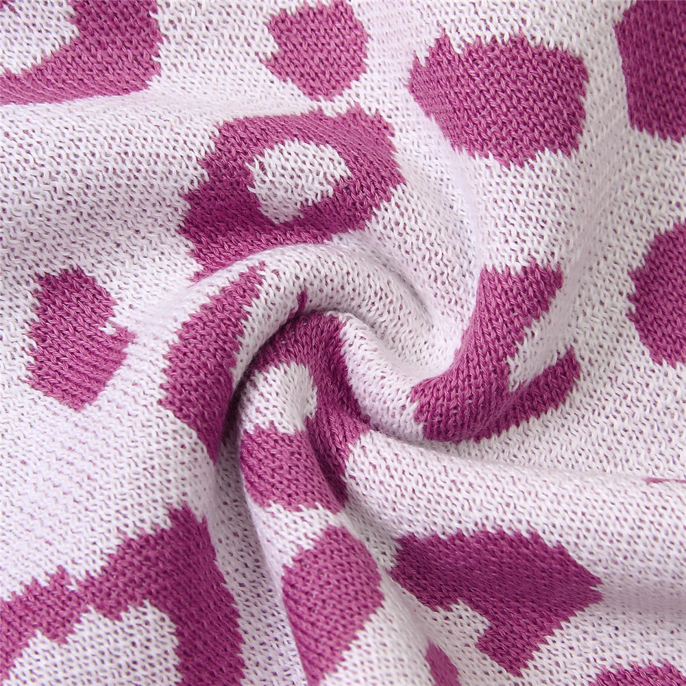 Г. Брендовый Леопардовый Вязаный комбинезон для маленьких мальчиков и девочек, осенне-зимний теплый шерстяной свитер комбинезон с леопардовым принтом, комплект одежды для маленького ребенка