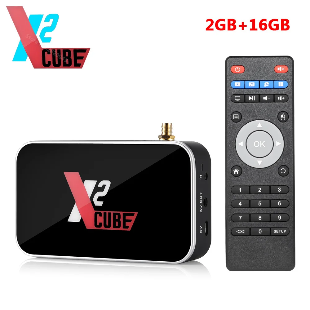 X2 cube X2 PRO Smart Android 9,0 tv Box Amlogic S905X2 2 ГБ 4 ГБ DDR4 16 ГБ 32 ГБ rom 2.4G5G WiFi 1000M Bluetooth 4K HD медиаплеер - Color: only X2 CUBE