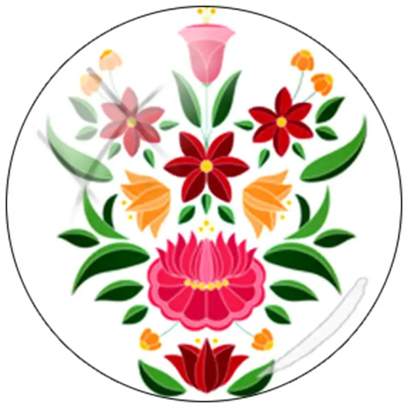JWEIJIAO, полировка, народный принт, классика, Ретро стиль, цветочный стеклянный кабошон, сделай сам, Круглый бисер, ювелирное изделие, плоская задняя часть, изготовление, PF182