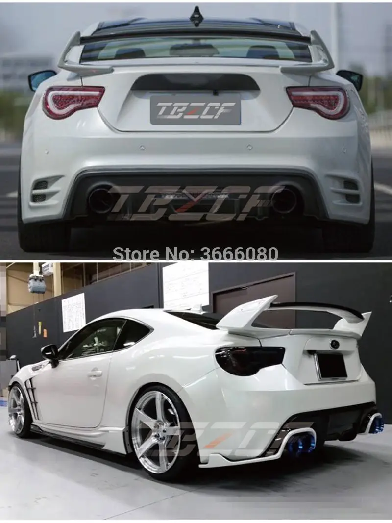 Аксессуары для Toyota GT86/BRZ FRP Высокое качество Неокрашенный праймер цвет задний спойлер на крышу багажника крыла губы крышка багажника авто часть