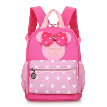 

Disney Mickey mouse cartoon kindergarten backpack boy girl cartoon cute minnie backpack kid school bag