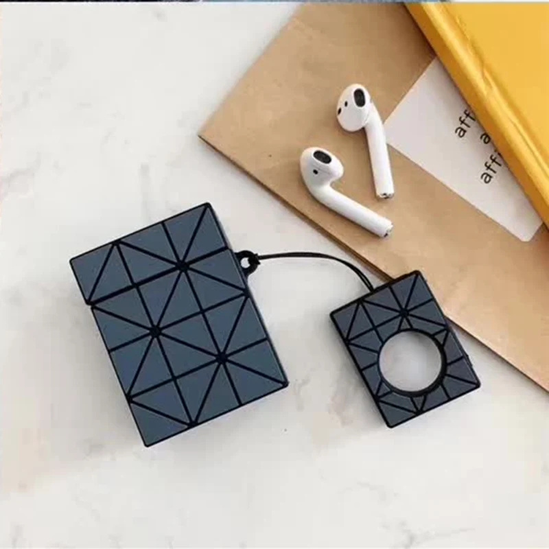 LOVERONY сетчатый силиконовый чехол для AirPods 1 2 Bluetooth наушники защитная крышка гарнитура зарядная коробка Apple Air pods чехол s - Цвет: GD-GRAY