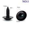 10pcs 6mm Hex Screw 5mm Torx Screw Car Fender Bumper Cross Head Screw Washer M5 M6 Black Self-tapping Screws for Benz BMW Toyota ► Photo 2/6