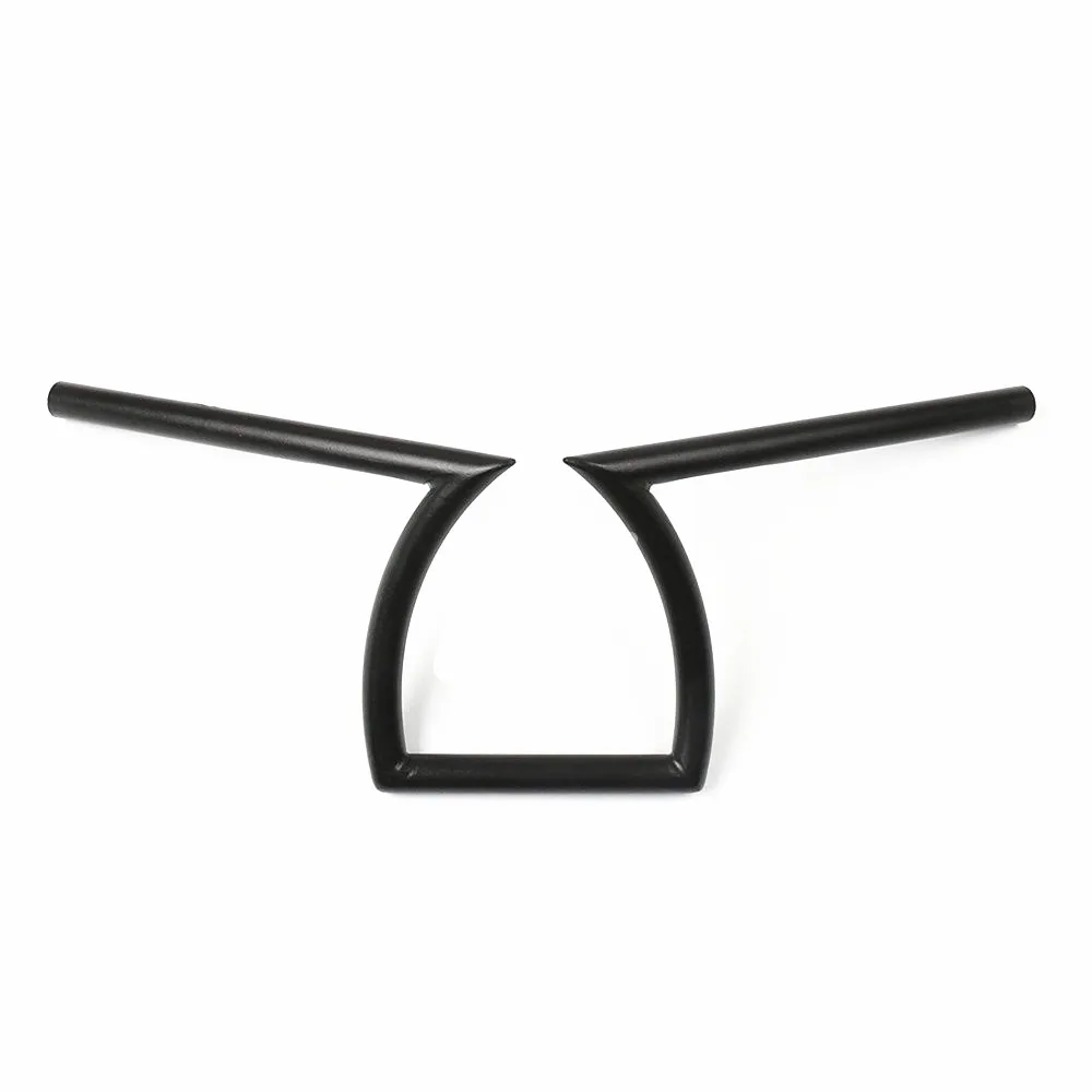 Black Z Bar 8-3/4" Rise 22mm 7/8" Motorcycle Drag Handlebar Custom Chopper Cafe Racer For Honda Yamaha Suzuki Kawasaki Touring |
