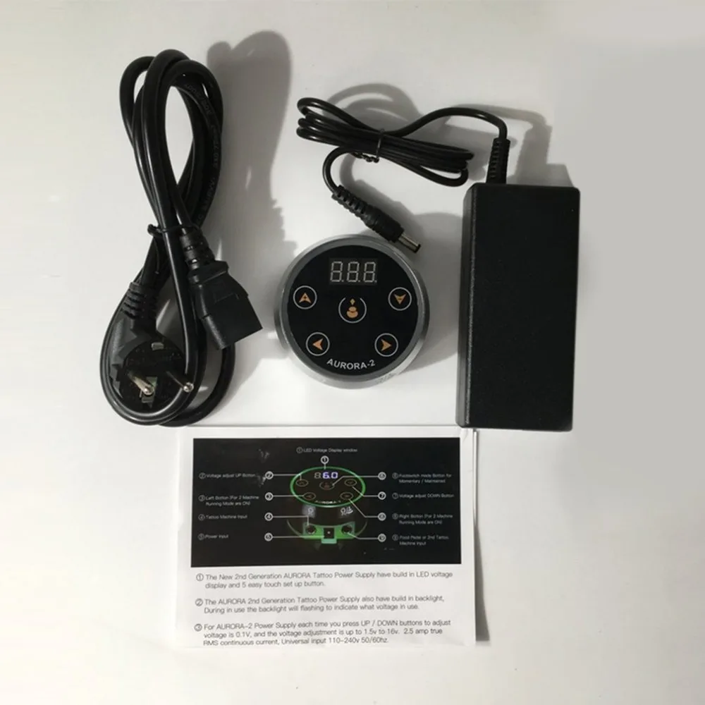 

Professional Tattoo Power Supply Voltage Transformer LED Digital Colorful Tattoo Power Unit for Tattoo Machine Supply new sell