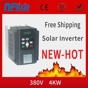 

4KW 220V VFD Inverter 3KW 4KW solar Frequency Inverter Converter DC input to AC 3P Output 220V For Water Pump