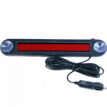 

12V LED Car Programmable Message Sign Moving Scrolling Display Board W/ remote Red