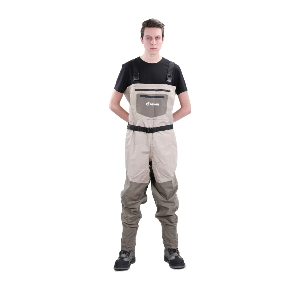 Neygu outdoor fishing wader , waterproof chest wader, breathable wader pants with stocking foot