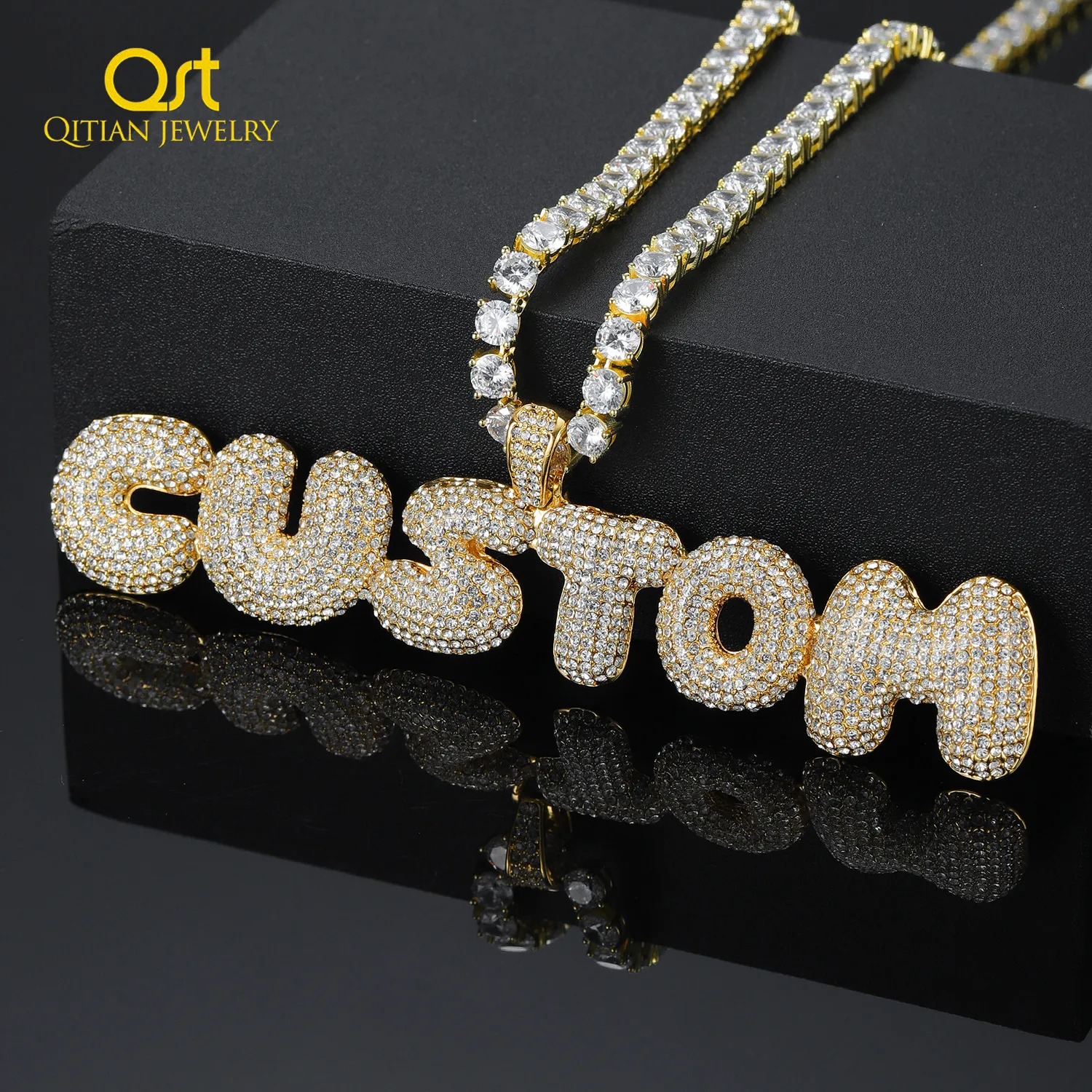 QITIAN Customized Bubble Letters Name 