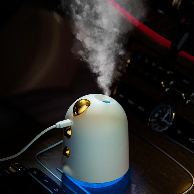

250ML Air Humidifier Small Dragon USB Ultrasonic Aroma Essential Oil Diffuser LED Light Timer Humidifier Mist Maker Home Car