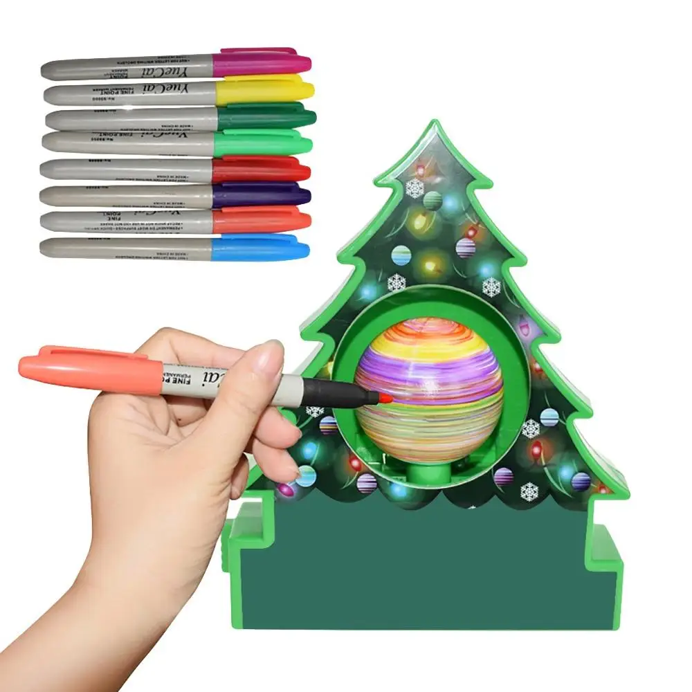 Электрический рисунок шары для рождественской елки DIY игрушка Подарочная игра-раскраска для детей Drwaing Toys basteln kinder 40SE23