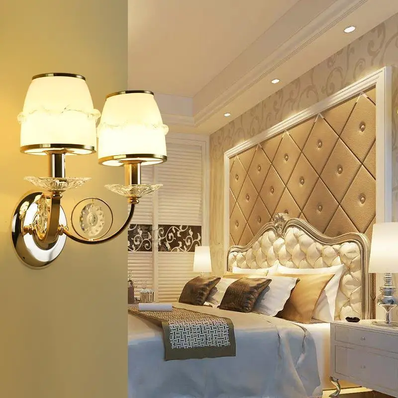 Лампа Крытый Современный Penteadeira Wandlampe Светодиодная лампа де интерьер Aplique Luz сравнению Wandlamp кристалл для дома стены спальня свет