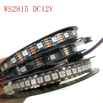 

WS2815 DC12V RGB LED Pixels Strip Light Individually Addressable LED Dual-Signal 1m/5m 30/60/144 Pixels/Leds/m