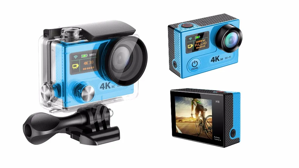 Экшн-камера eken H8 4K 30FPS Ultra HD WiFi 2,0 170D подводный водонепроницаемый шлем видеокамера s Экстрим pSport Cam Экшн-камера eken H8 4K 30FPS Ultra HD WiFi 2,0 170D подводный водонепроницаемый шлем видеокамера s Экстрим pSport Cam