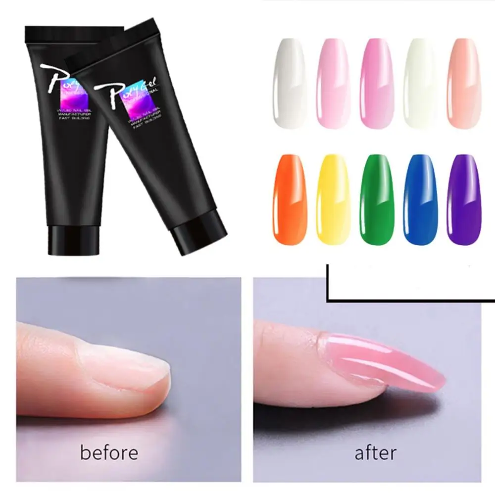 3 шт./компл. акриловый гель для ногтей розовый белый прозрачный СВЕТОДИОДНЫЙ УФ