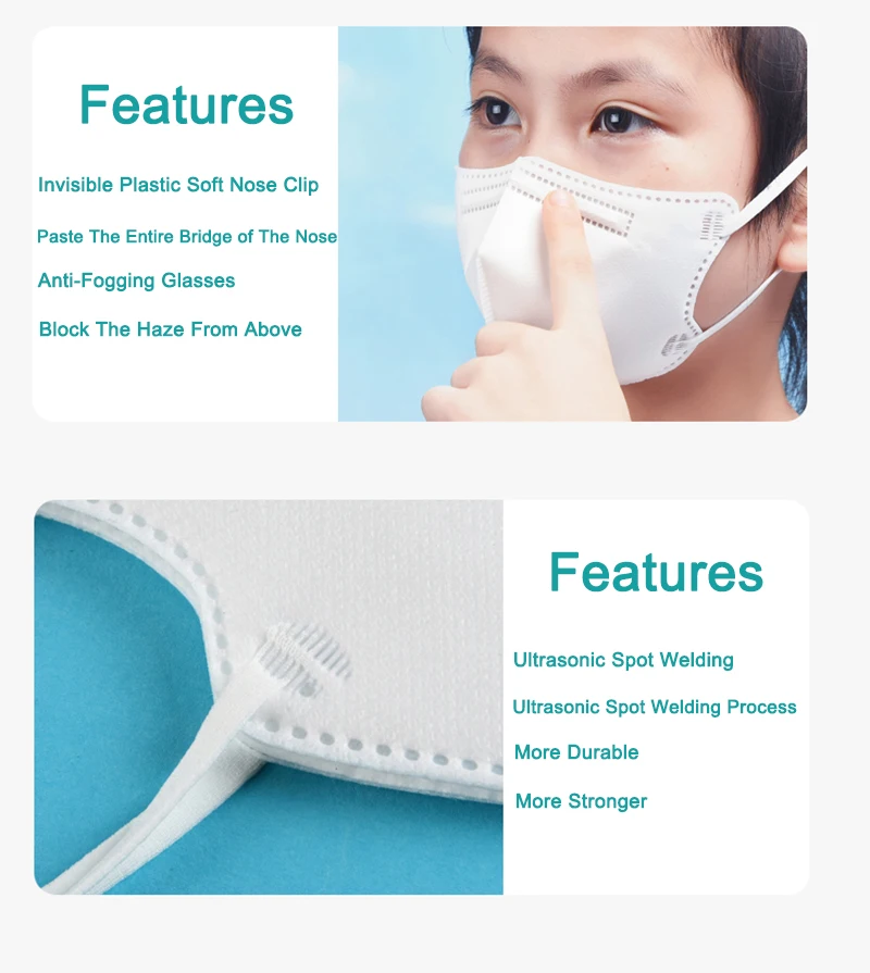 2-100 Pcs FFP2 Kid Masks KN95 Children's Masks masque Reusable Protective Face Mask maske 95% Filtration Mascarillas tapabocas