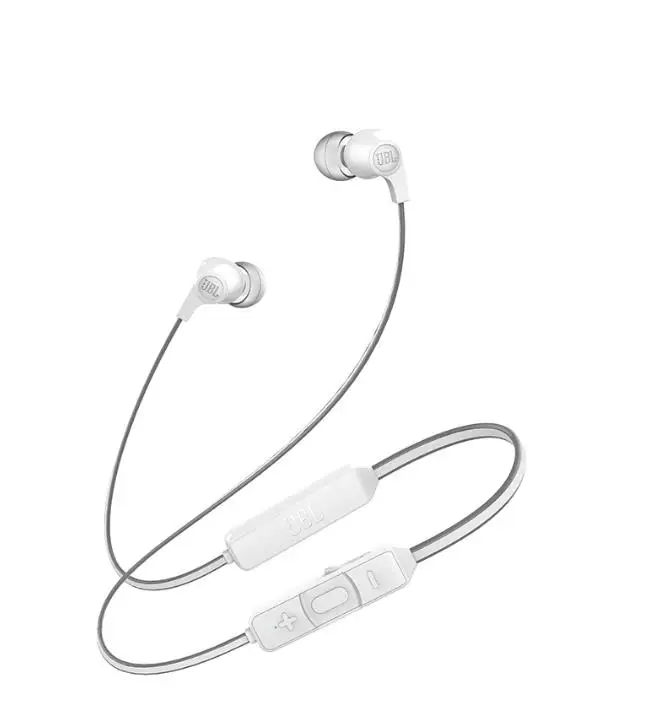 Белый JBL T120BT Bluetooth гарнитура Беспроводные наушники-вкладыши спортивные наушники магнитные наушники Универсальные мобильные музыкальные наушники - Цвет: Белый