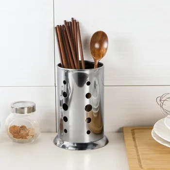 

Spoon Chopsticks Cutlery Holder Fork Container Stainless Drainer Basket, for Flatware Silverware, Drying, Dishwasher Safe