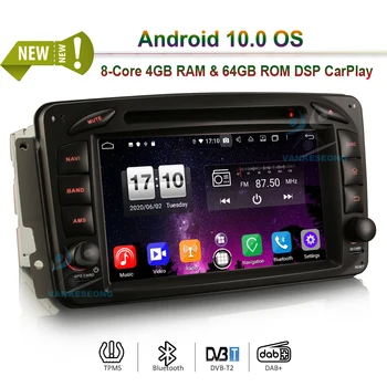 

7" DSP Android 10.0 Car stereo Car DVD CarPlay & Auto GPS 4G DAB+ for Mercedes BENZ C/CLK/G Class W203 S203 C209 W209 Vito Viano