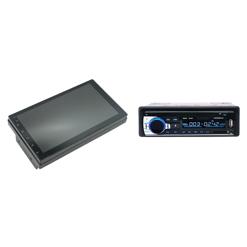2 комплекта 12 в автомобильный стерео fm-радио mp3-плеер аудио Поддержка Bluetooth телефон с Usb/Sd Mmc портом Автомобильная электроника Встроенный 1 Din и 2