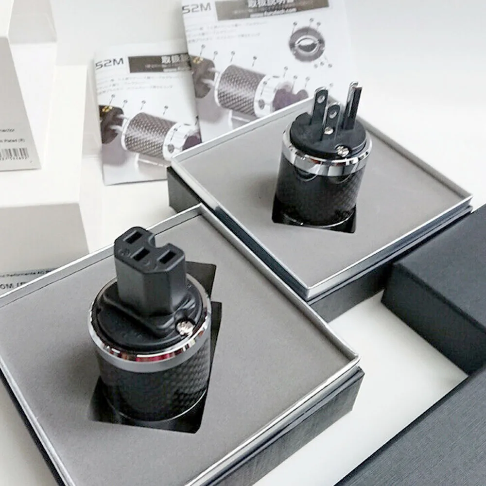 HIFI furutech fi e50 (R) 50 Дия schukostecker Edelstahl carbon plug adapter|Электрические вилки| |