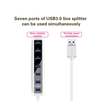 

Multi Adapter For Laptop PC High Speed USB 3.0 Hub External 7 Ports Adapter Splitter USB Expander Computer Accessories