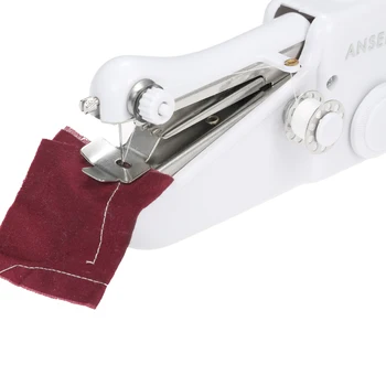 

New Portable Household Mini Hand Sewing Machine Quick Stitch Sew Needlework Cordless Clothes Fabrics Electronic Sewing Machine