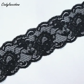 

3 Meters Elastic Lace Trim Black Lace Ribbon Band For Sewing Fabrics Bra Underwear Decoration Lace Handmade Accessory DIY Crafts