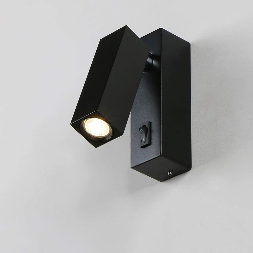 LED Rotated Wall Lamp Bedside Night Light Bedroom Reading Wall Light 3W Hotel Room Bedside Wall Light AC100-240V