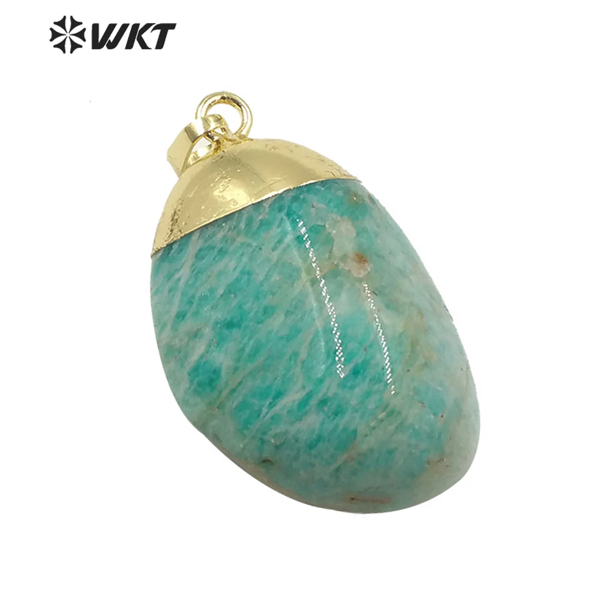 

WT-P1522 WKT Optional Colorful Stone Pendant Irregular Gem stone Pendant Gold Electroplated Fashion Pendant Jewelry Finding