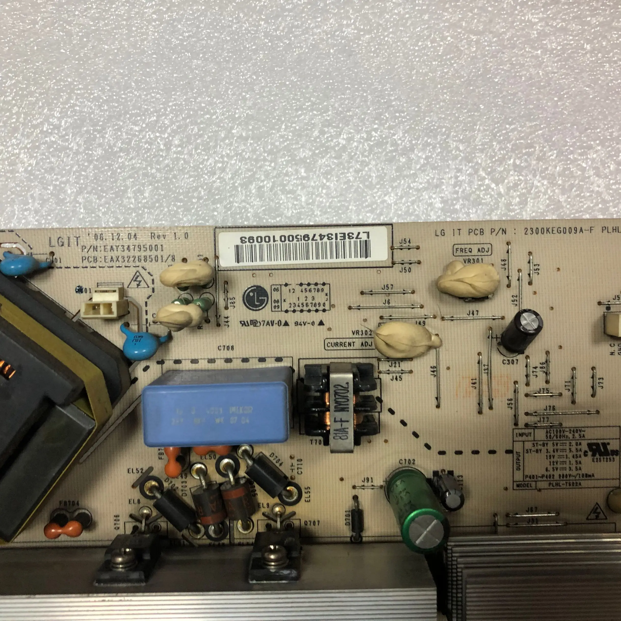 LG 32LC7R-TA Мощность доска EAX37617601 EAY34795001 EAX32268501 2300KEG009A-F