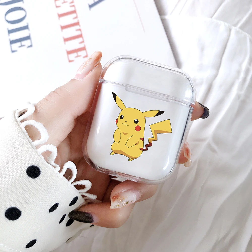 Чехол для AirPods 2 Чехол прозрачный мультяшный Милый Забавный жесткий защитный чехол Bluetooth чехол для наушников прозрачный чехол для Airpods