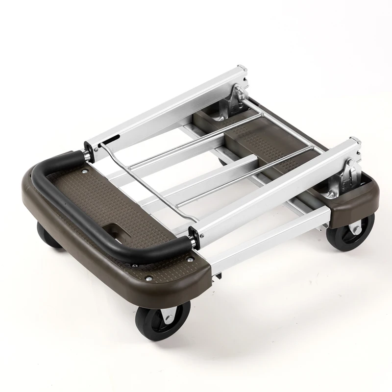 Trolley Trolley Folding Trolley Truck Portable Small Trailer Aluminum Alloy Trolley Home Load King Pull Cargo Flat Cart Portable Household Shopping Cart with Storage Bag Bearing Weight 150kg Trolley Trolley Folding Trolley Truck Portable Small Trailer Aluminum Alloy Trolley Home Load King Pull Cargo Flat Cart Portable Household Shopping Cart with Storage Bag Bearing Weight 150kg