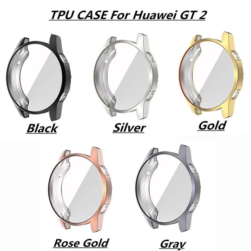 Защитный чехол для huawei Watch GT 2 46 мм мягкий ТПУ полный закругленный протектор экрана для huawei GT 2 46 мм часы Чехол