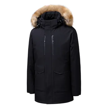 

2019 New Detachable Hood Fur Collar Down Coat Winter Men Thicken Warm Plus Size Chaqueta Mujer Invierno
