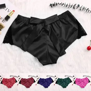 

2020 New Sexy Sleepwear Pants Lingerie Women Lingerie Satin short Nightwear Underwear Babydoll sleep bottoms lounge pajama N3