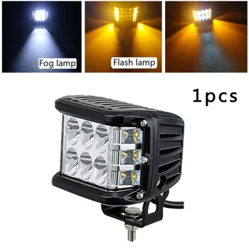

Horizontal Beam Work Light Spraying Car Auto 45W 12LED Bar White+Amber