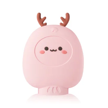 

The new cute deer warm handbag water injection warm water bag mini cartoon cute pet silicone hot water bottle portable home