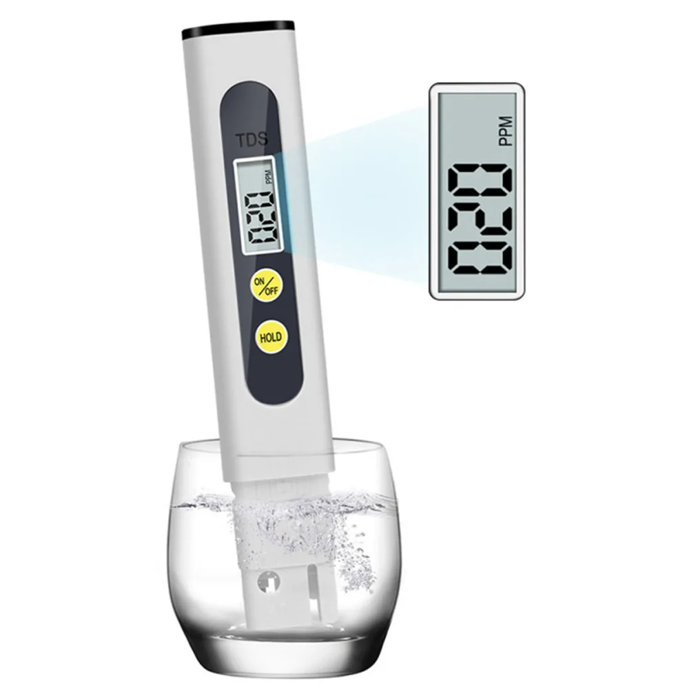 Water Quality Tester Digital TDS Meter Tester Temperature Pen Water Purity PPM Filter Hydroponic for Aquarium Pool Water Monitor Tester 0-9990ppm