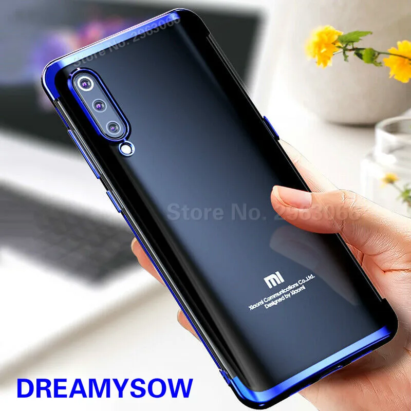 

Clear Silicone Case for XIAOMI MI CC9 E 9 8 Lite A3 Redmi K20 Pro 7A 6A Note 6 7 5 Pro Slim Plating Soft TPU Phone Cover Shell