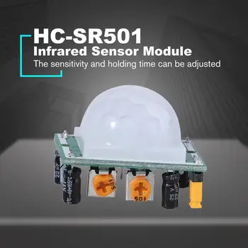 

HC-SR501 Adjust IR Pyroelectric Infrared Mini PIR module Reflective Motion Sensor Module Board Human Detection for Arduino DIY