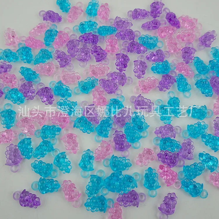 

Children'S Educational Diy11 * 19mm Transparent Color Small Grape Beaded Bracelet Accessories Small Pendant Grape Pendant