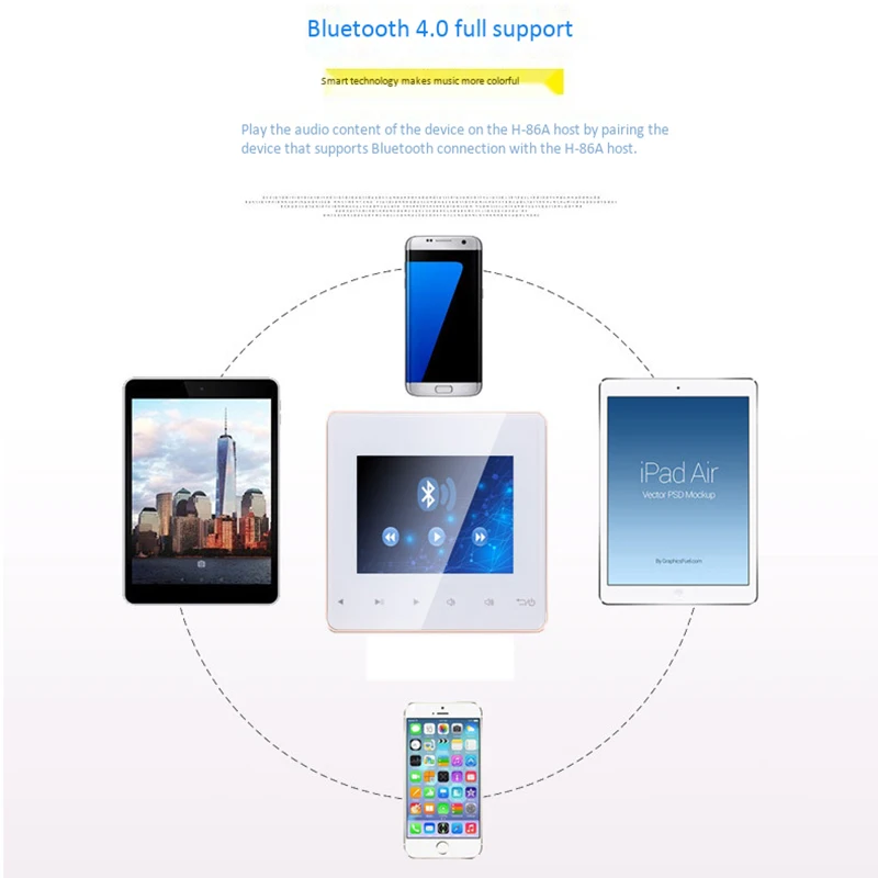 Горячая Bluetooth умная система управления музыкой потолочные модули динамиков домашняя аудио система цифровой стерео усилитель в стене для отеля