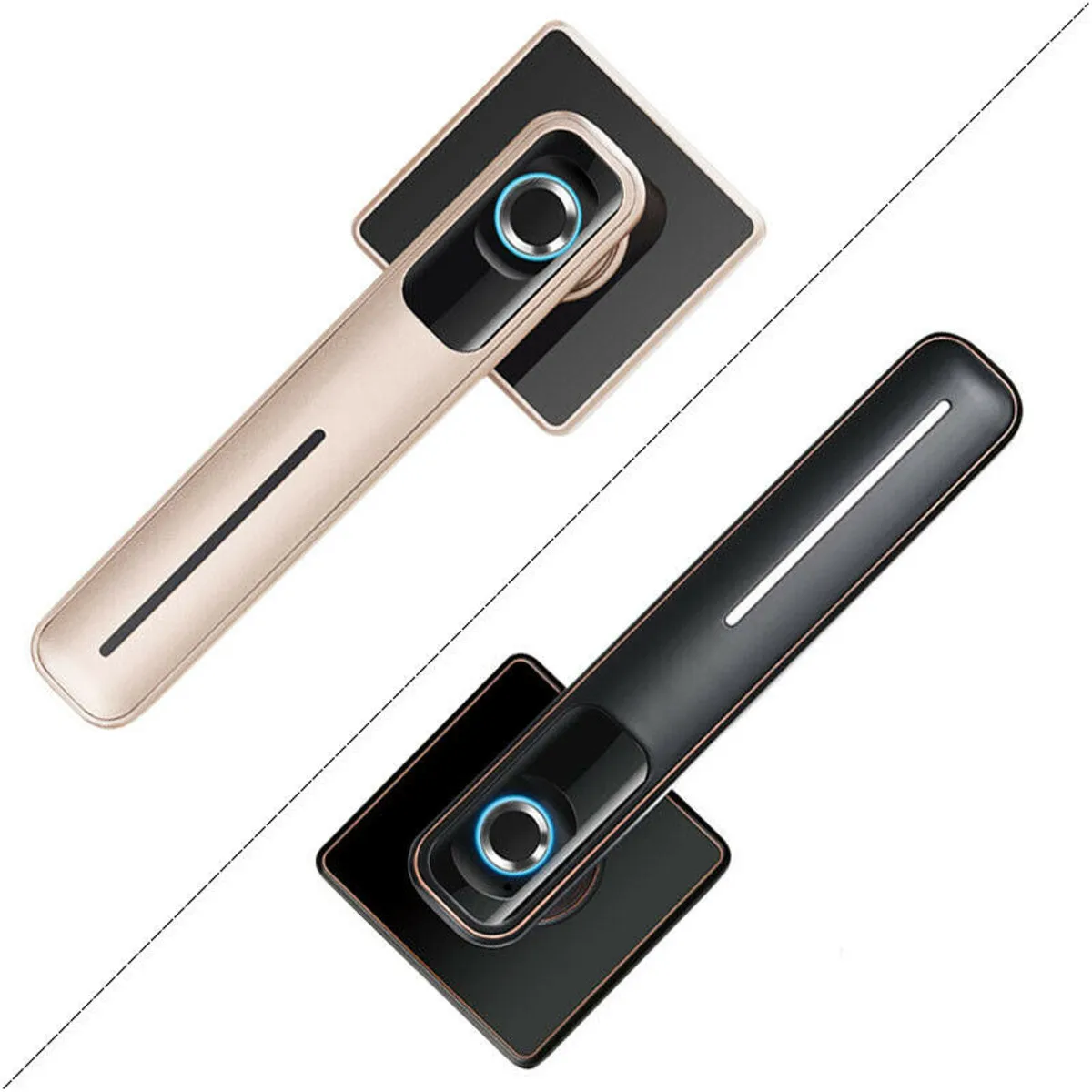 Прочный умный электронный замок с отпечатком пальца usb зарядка нержавеющая сталь дверь безопасности биометрический полупроводниковый чувствительный домашний замок