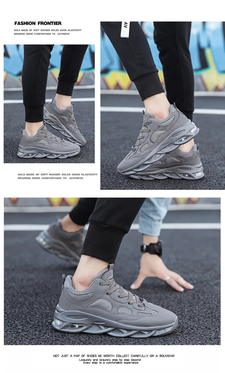 Обувь для бега, мужская обувь, осень, стиль, папа, корейский стиль, модные кроссовки, мужская спортивная обувь с воздушной подушкой, сетчатая обувь
