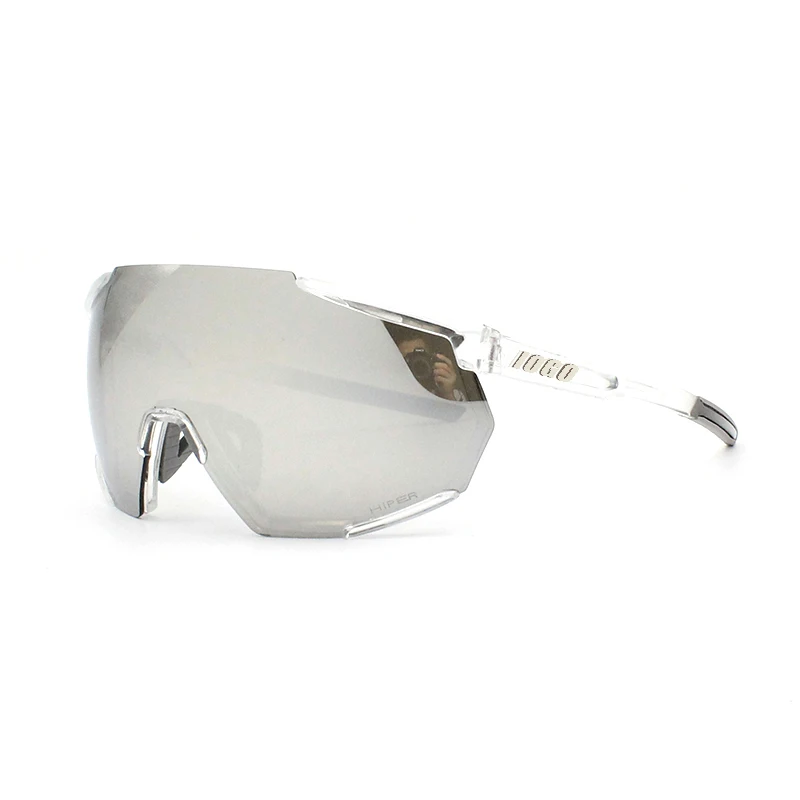 cycling sunglasses sports sunglasses outdoor hiking running goggles - Цвет: TransparentSilver