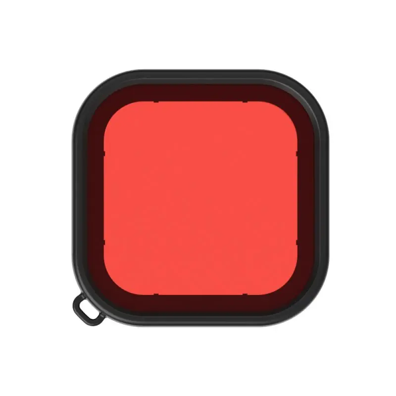 Подходит для GoPro Hero 8 водонепроницаемые фильтры практичный Дайвинг фильтр портативный водонепроницаемый фильтр глубина аксессуары для камеры - Цвет: Красный