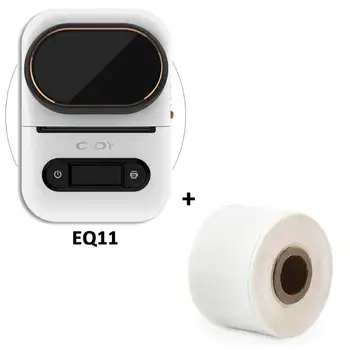 

White EQ11 Mini Pocket Label Printer Bluetooth Portable Handheld Thermal Photo Printer for Home Use Mobile Phone Android and IOS