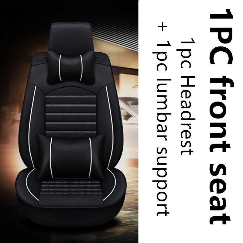 1pc Deluxe Edition Универсальный из искусственной кожи чехлы для сидений автомобиля audi a5 sportback audi a3 sportback a3 2005 2006 2007 2009 avant b8 a6 8l 4f 100 c4 - Название цвета: 1pc Deluxe Edition