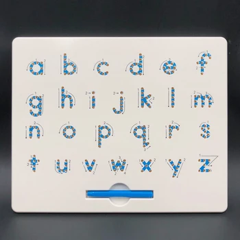 

Children Magnetic Ball Writing Board Lower Case Letters Drawing Board Preschool Graffiti Tool learning notebook puzzle toys